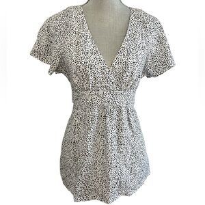 Guess Y2K Leopard Print Top